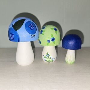Hand-Painted Decorative Mushrooms